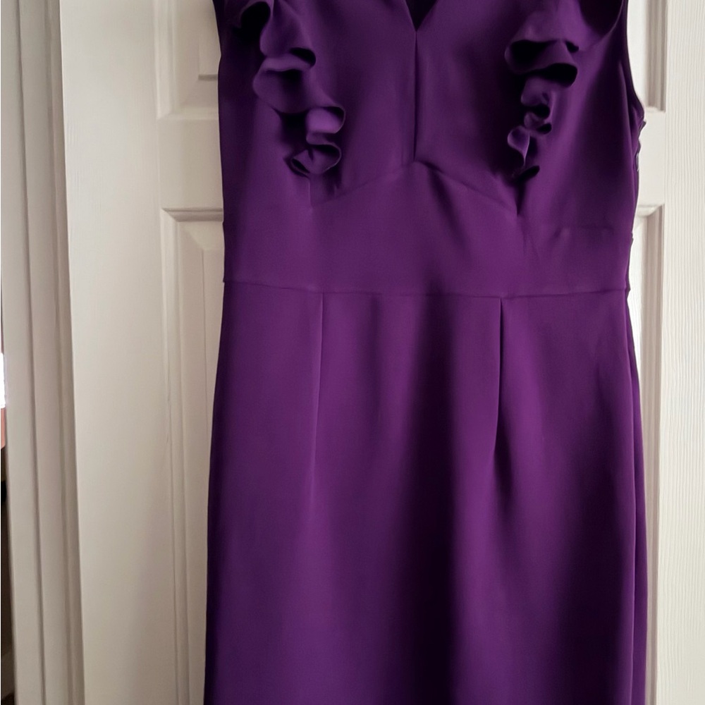 Chic Purple Ruffle Maxi Dress